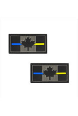 Tactical Innovations Canada Patch - Canada Thin Blue & Yellow Line, PVC (MP0-CTBYL2)