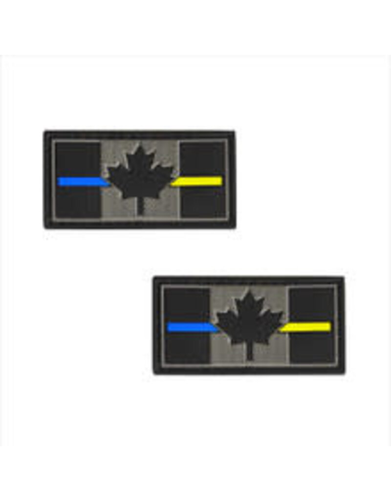 Tactical Innovations Canada Patch - Canada Thin Blue & Yellow Line, PVC (MP0-CTBYL2)