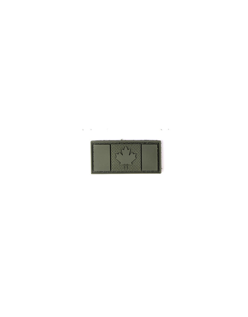 Tactical Innovations Canada Patch - Canadian Flag, Subdue Green, 1"x2" (MP5-CND1)