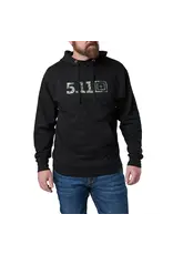 5.11 Tactical Topo Legacy Hoodie - Kangaroo Pouch, Black, Small (76174-019-S)
