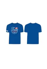 5.11 Tactical Script Flag Canada SS Tee - Ringspun Cotton, Royal Blue, Medium (76076-693-M)