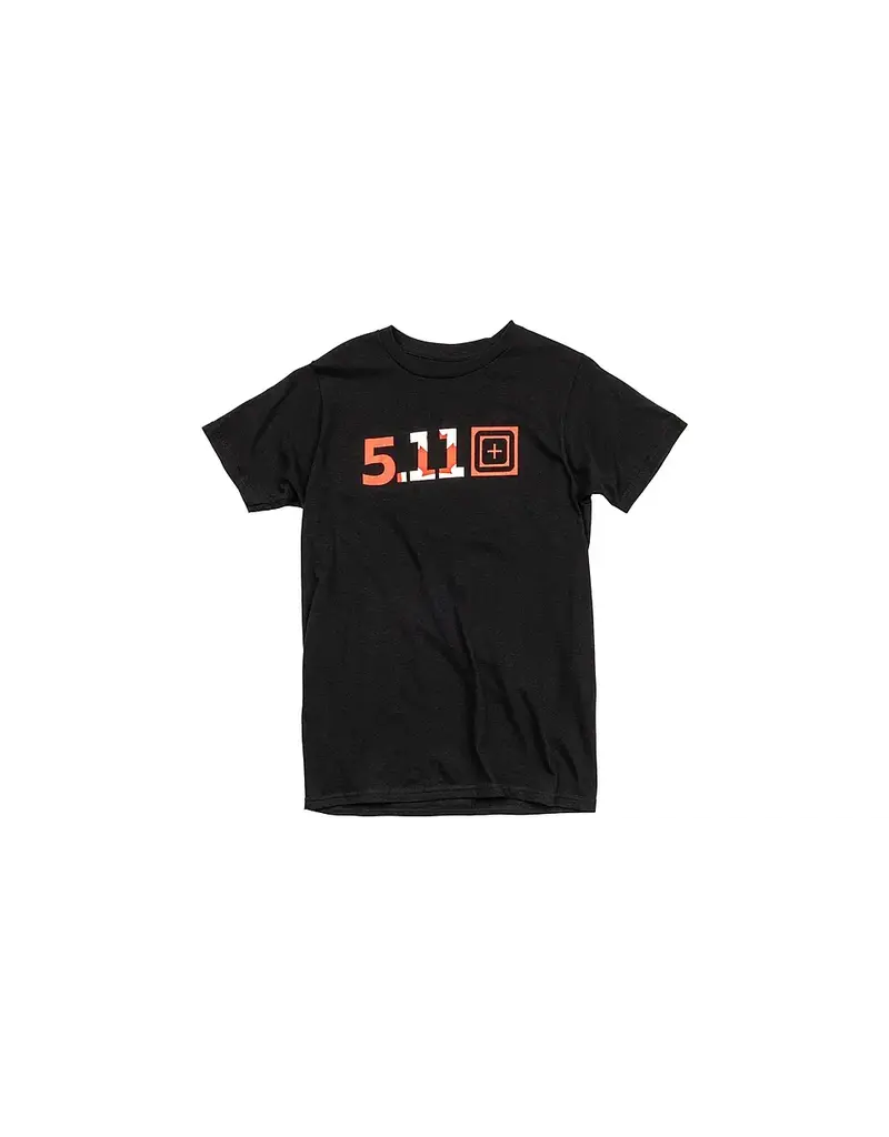 5.11 Tactical Canada Legacy Logo SS Tee - Ringspun Cotton, Black, Medium (41195ZZ-019-M)