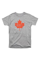 5.11 Tactical Maple Leaf Legacy SS Tee - Poly/Cotton, Heather Grey, Large (41195ZY-016-L)
