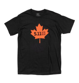 5.11 Tactical Maple Leaf Legacy SS Tee - Poly/Cotton, Black, XL (41195ZY-019-XL)