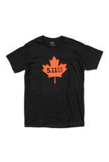 5.11 Tactical Maple Leaf Legacy SS Tee - Poly/Cotton, Black, Small (41195ZY-019-S)