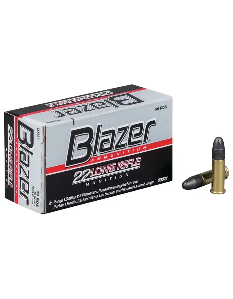 CCI Blazer - 22LR, 40gr, LRN, Case of 500 (21C)