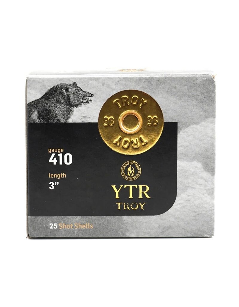 Troy Ammunition - 410ga, 3", 5/8oz, #6, Lead Shot, Box of 25 (TG366M)