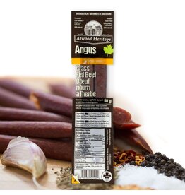 Atwood Heritage Sausage Snacks - Angus Beef  - Mild, 50g, 2 Piece Pack (52102)
