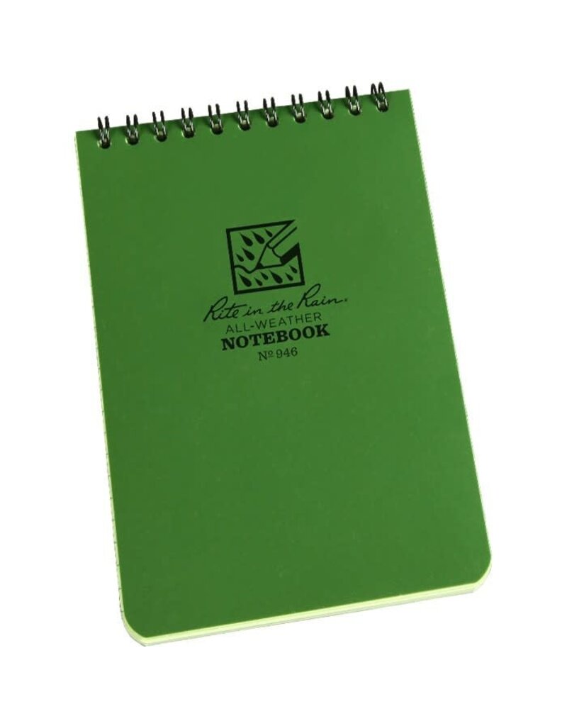 Rite in the Rain Rite in the Rain 4" x 6" Top Spiral #946 Green