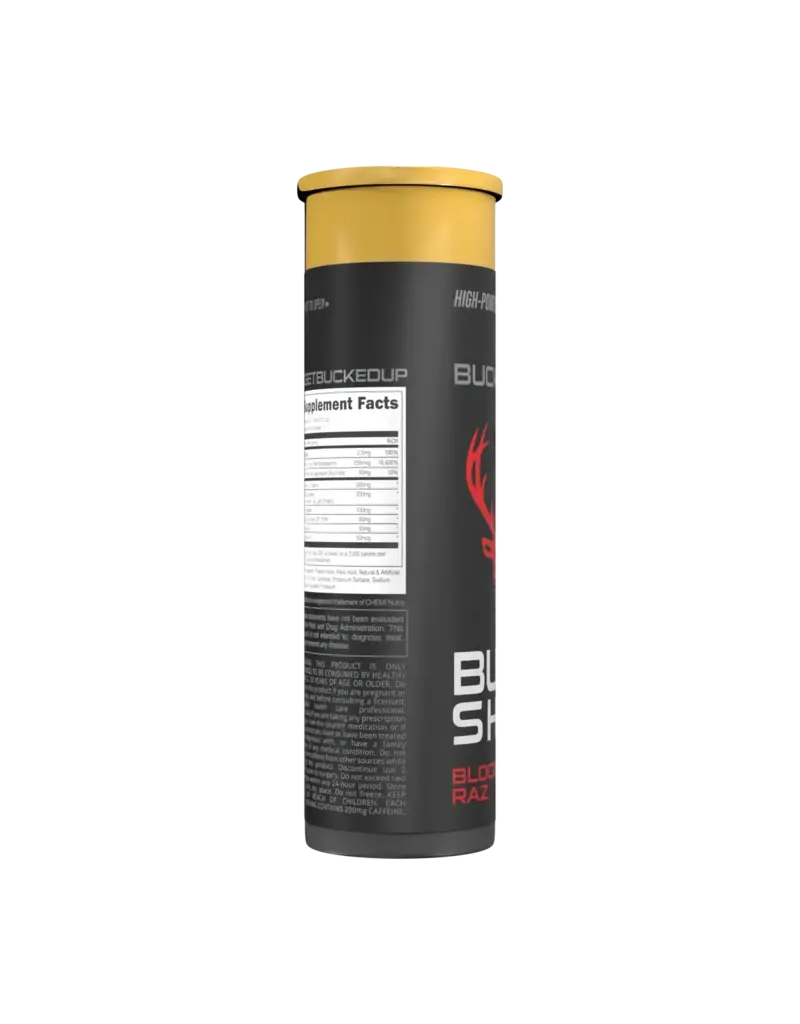 Bucked Up - Buck Shot 200ML - Blood Raz - Single(BU-BS-BL)