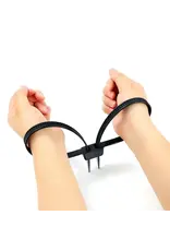 Shun Zip Ties Zipper Strap Elastic Handcuffs - 250lb Tensile Strength, 27.5", Single (ZIPCUFF-SINGLE)
