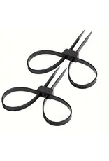 Shun Zip Ties Zipper Strap Elastic Handcuffs - 250lb Tensile Strength, 27.5", 2-Pack  (ZIPCUFF-DOUBLE)