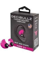 Decibullz Hearing Protection - 31dB, Highest NRR, Remoldable, Pink (CA-PLG1-PNK)