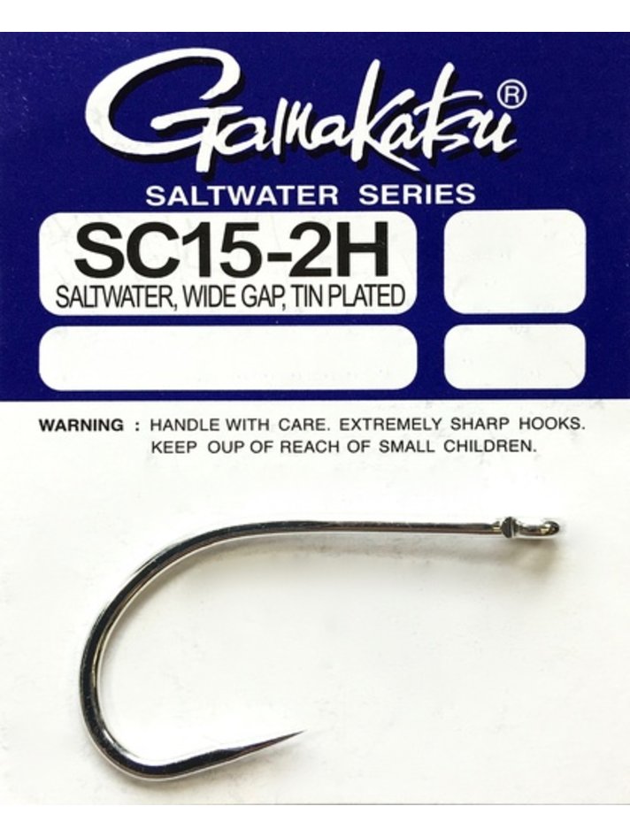 Gamakatsu SL12S Big Game Wide Gap Saltwater Fly Hook 6/0
