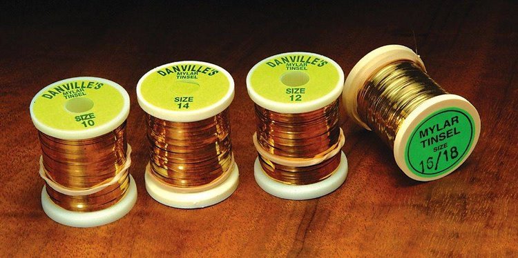 Hareline Flat Mylar Tinsel Gold/Silver