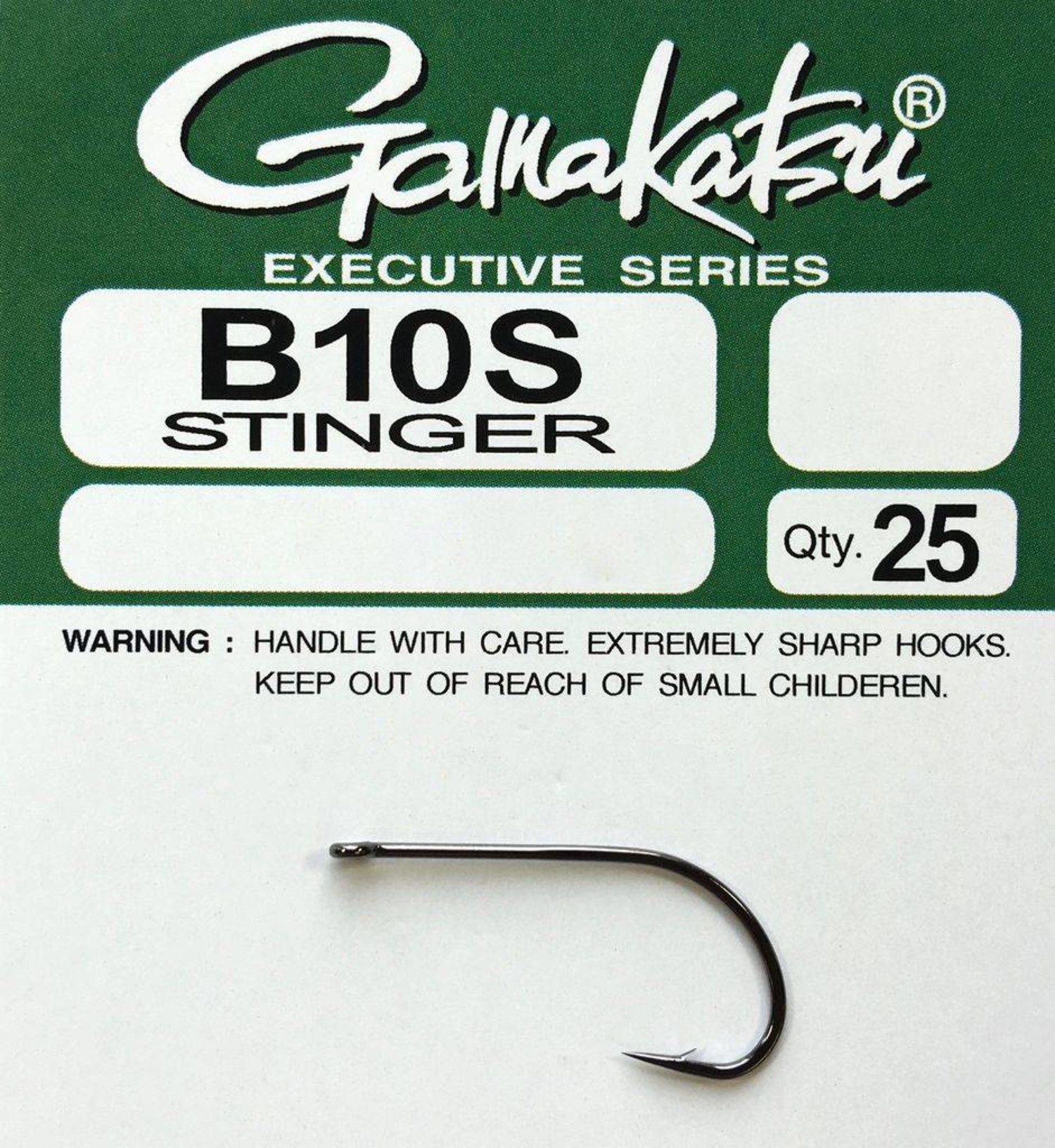 Gamakatsu G212410-25 B10S Stinger Hook, 25 Pack, Black, 1, Hooks -   Canada