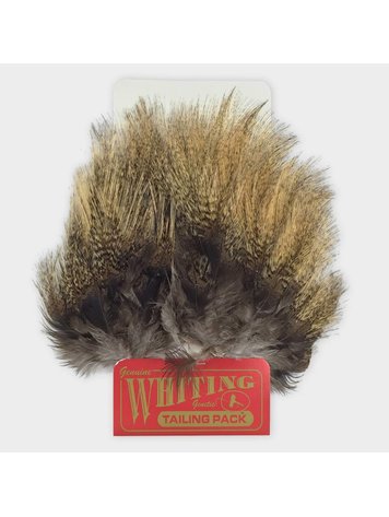 WellieSTR 20PCS Feathers Genuine Mix Natural Color Whiting Fly