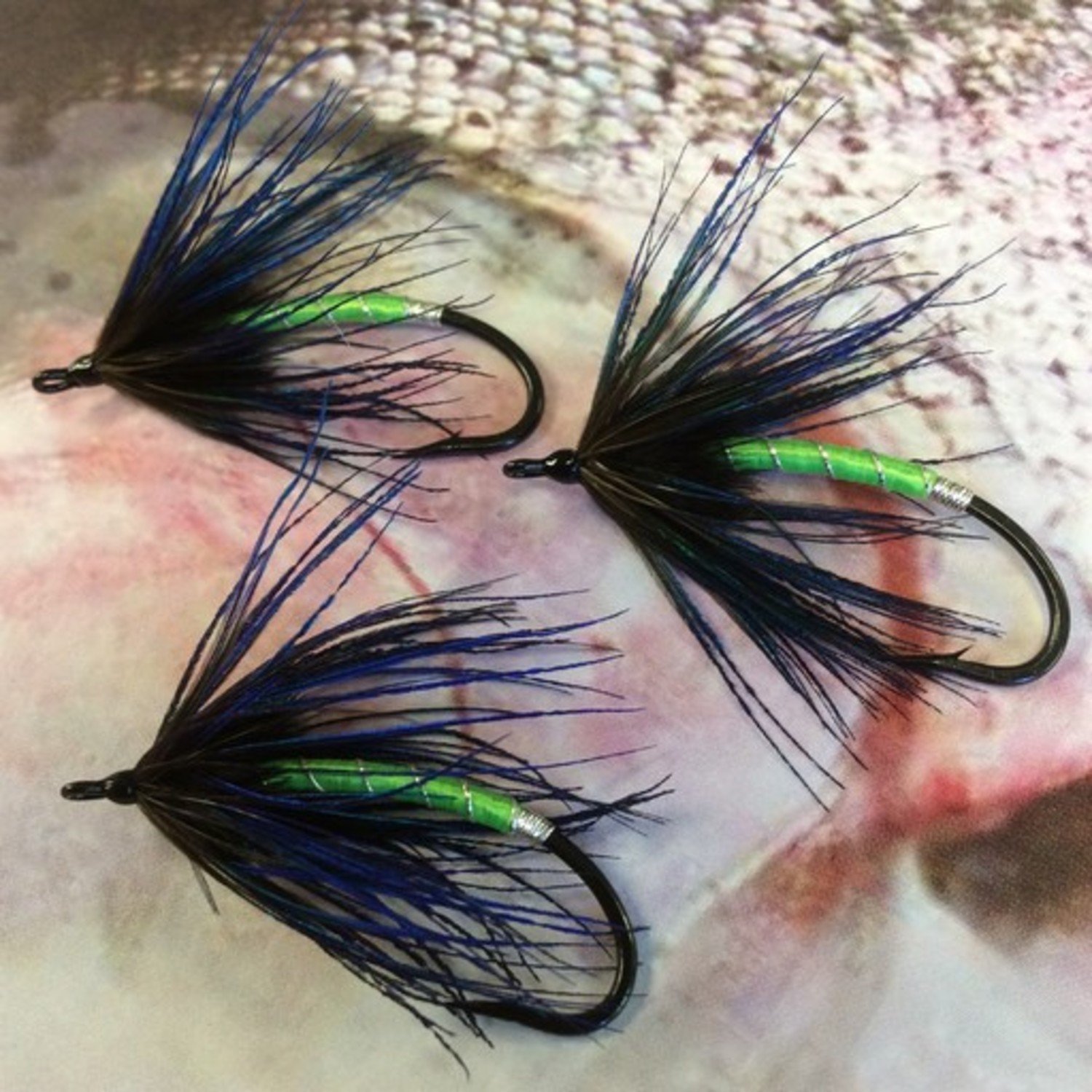 Aqua Flies Peacock Spider Steelhead Fly, Chartreuse by Joel La
