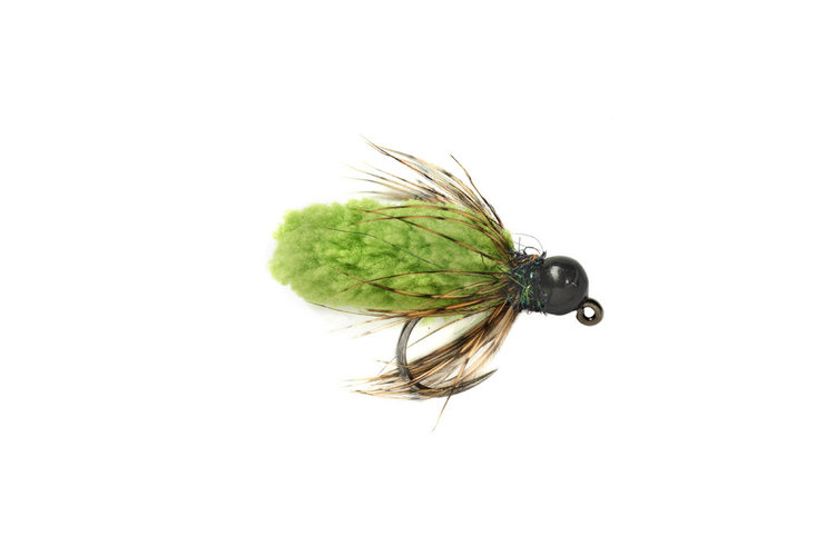 Fulling Mill Mop Fly Chartreuse- Sz 14- 3.8mm