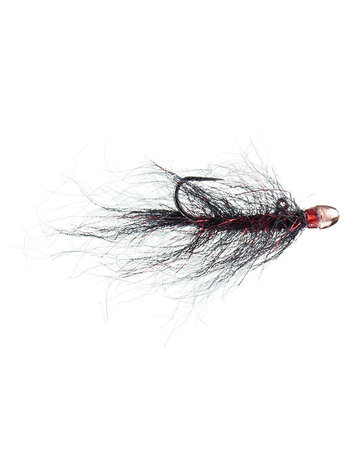 Montana Fly Co Chan’s Balanced Ruby Eyed Leech Black/Red Sz 10