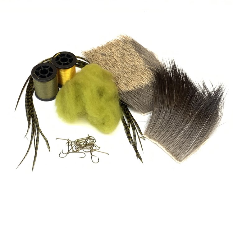 Royal Treatment Hairwing Dun Green Drake Tying Kit