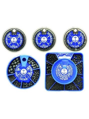 Wapsi Anchor Lead Split Shot Big Six Dispenser