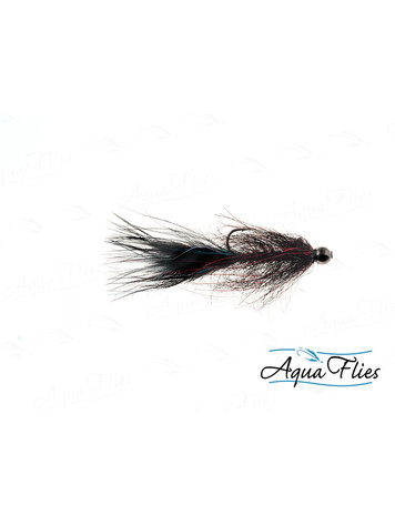 Aqua Flies Balance Leech, Black Eye Sz 10