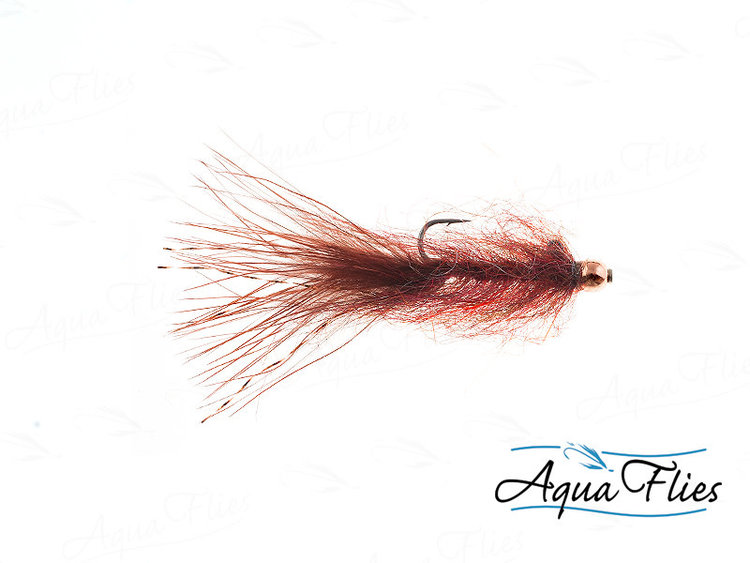 Aqua Flies Balance Leech, Brown Sz 10