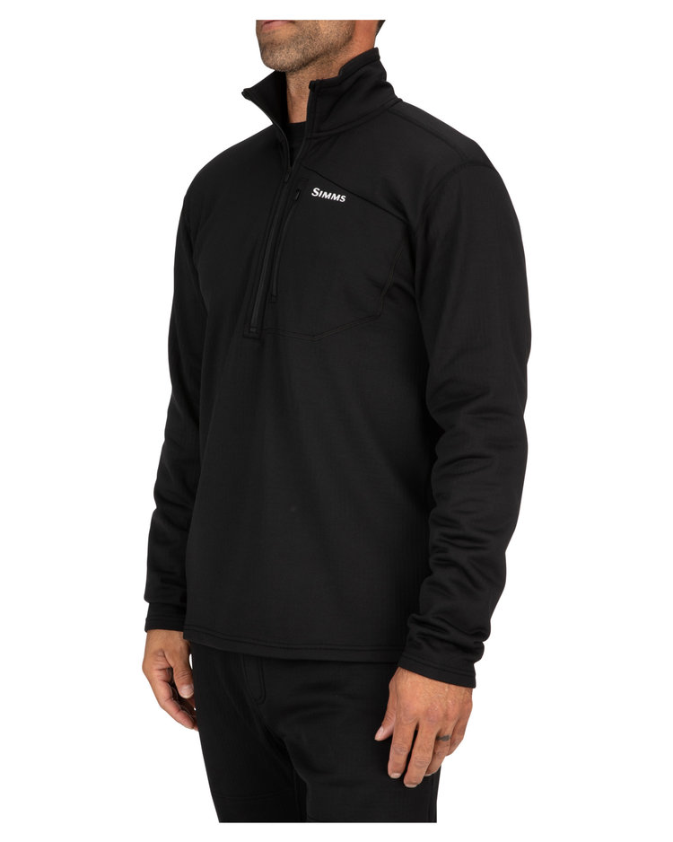 Simms Simms Men's Thermal 1/4 Zip Top Black
