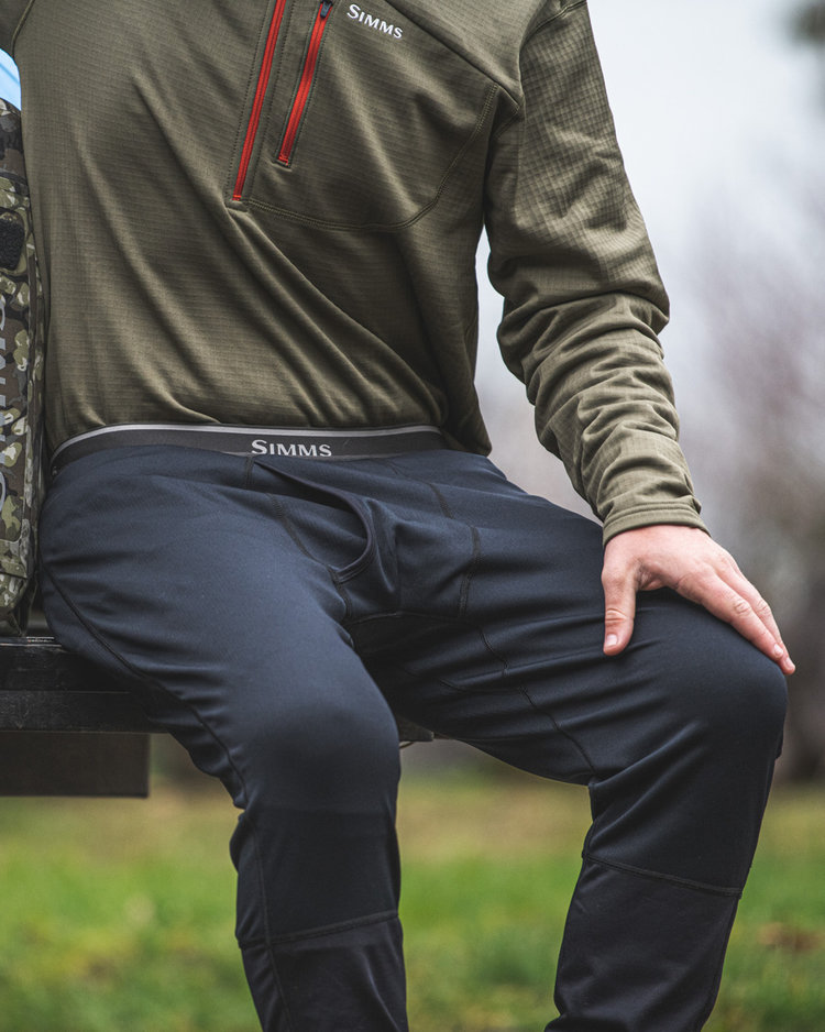 Simms Simms Men's Heavyweight Baselayer Bottom, Black