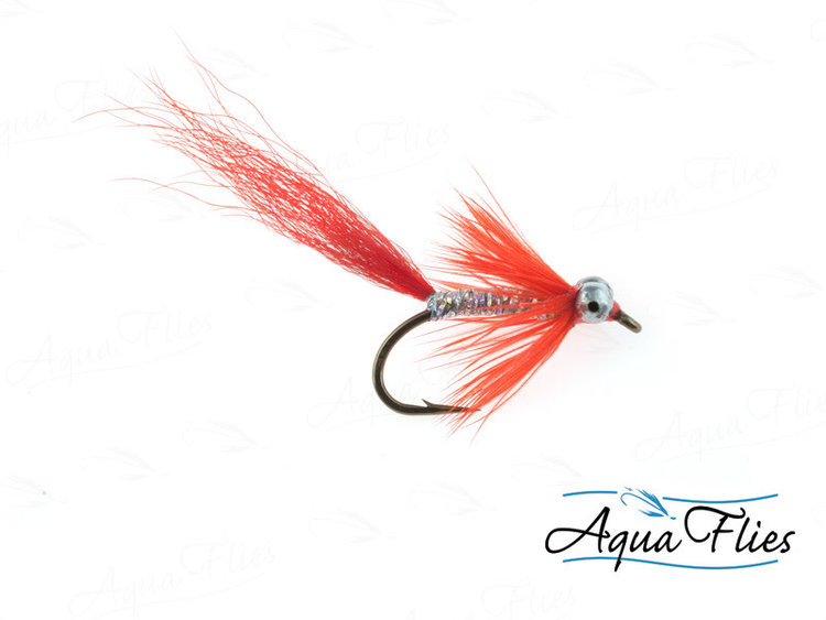 Aqua Flies Comet Orange and Silver