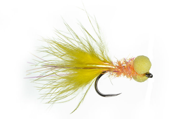 Montana Fly Co Chan's Las Vegas Booby Leech - Hot Orange-08