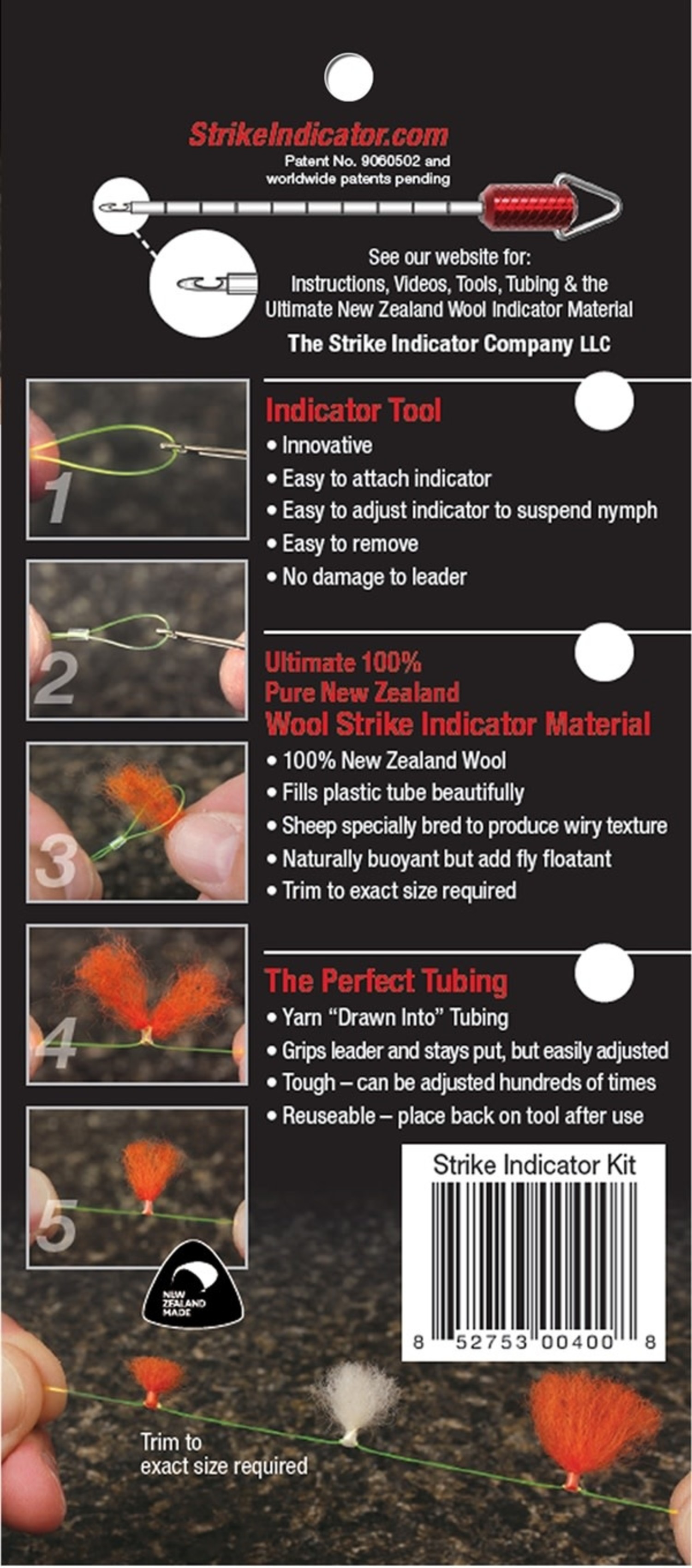 New Zealand Strike Indicator, Tool w/ Yarn and Tubing - Royal Treatment Fly  Fishing