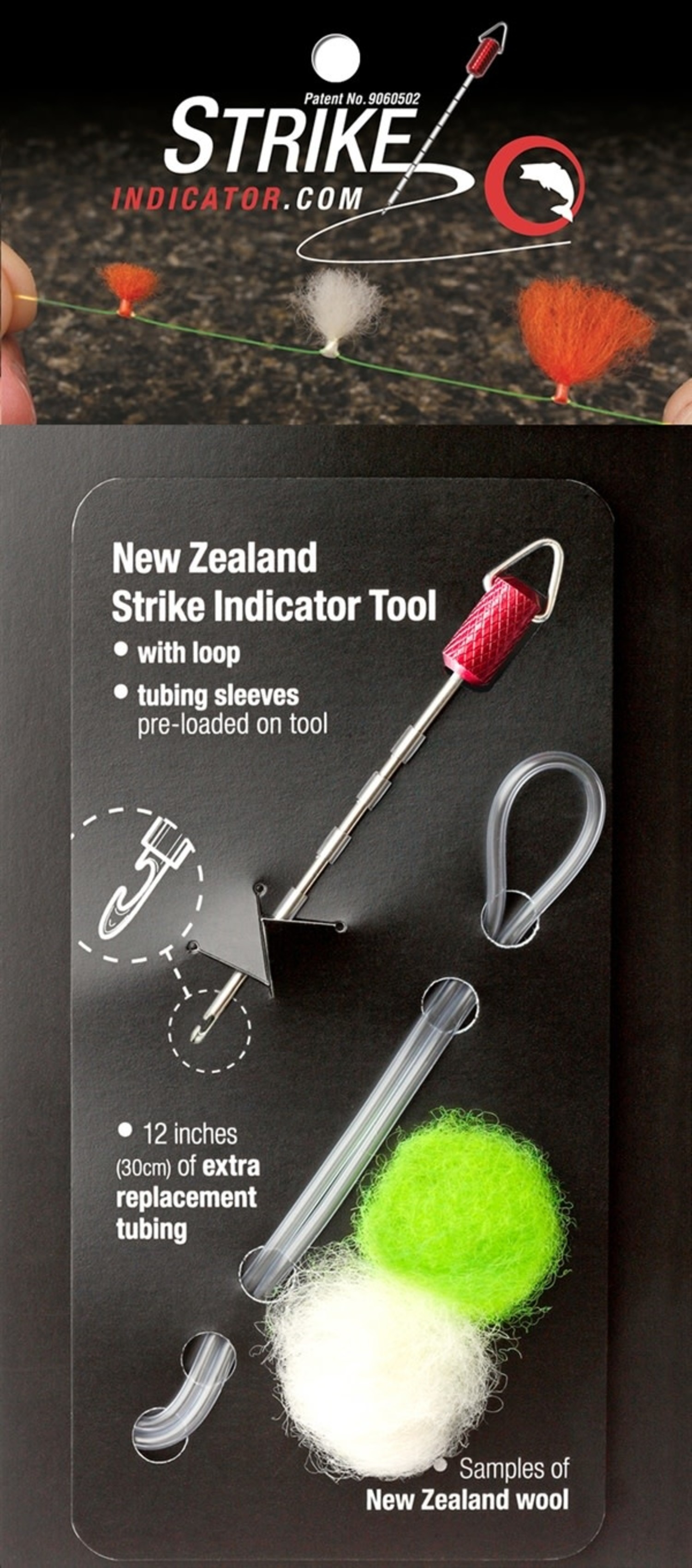 Wapsi New Zealand Strike Indicator, Tool w/ Yarn and Tubing