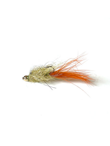 Aqua Flies Balance Leech, Olive/Burnt Orange Sz 10