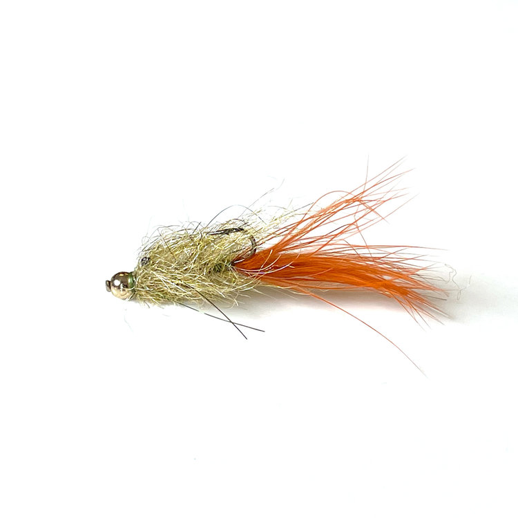 Aqua Flies Balance Leech, Olive/Burnt Orange Sz 10