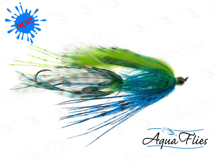 Aqua Flies Hoody's BH Tunsgten Inspector Skagit Sz 1 Chartreuse