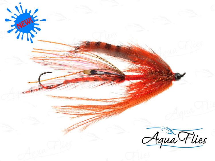 Aqua Flies Hoody's BH Tunsgten Inspector Skagit Sz 1 Orange