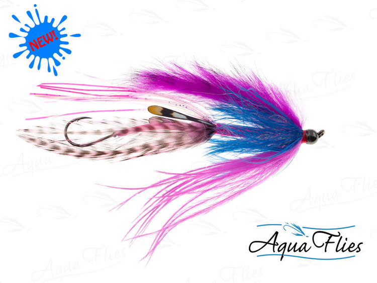 Aqua Flies Hoody's BH Tunsgten Inspector Skagit Sz 1 Pink