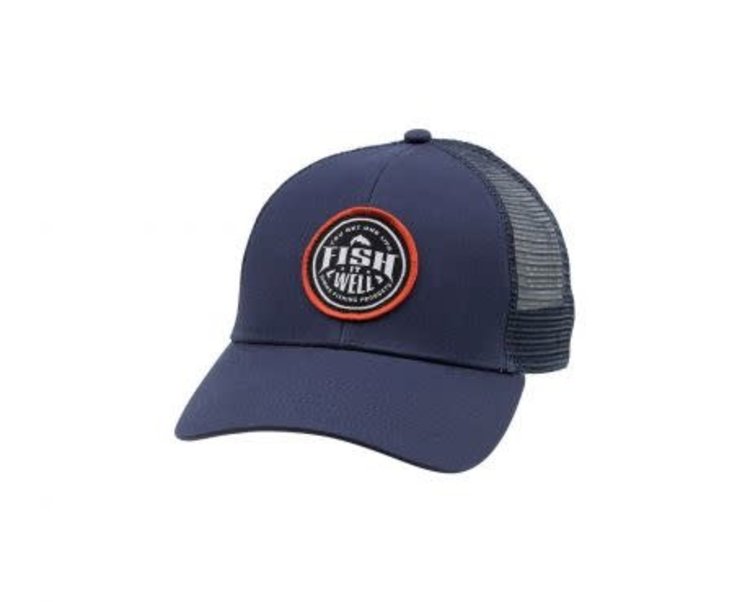 Simms Simms Fish It Well Trucker Hat, Dark Moon