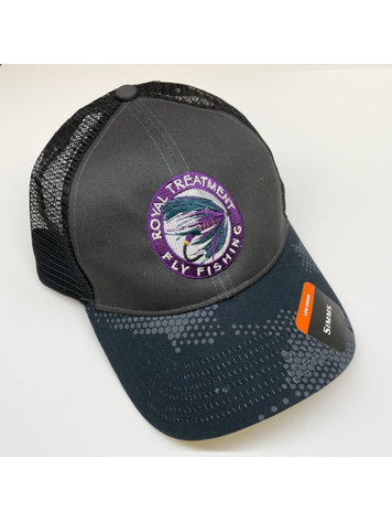 Royal Treatment RTFF Logo Trucker Cap, Hex Camo Carbon