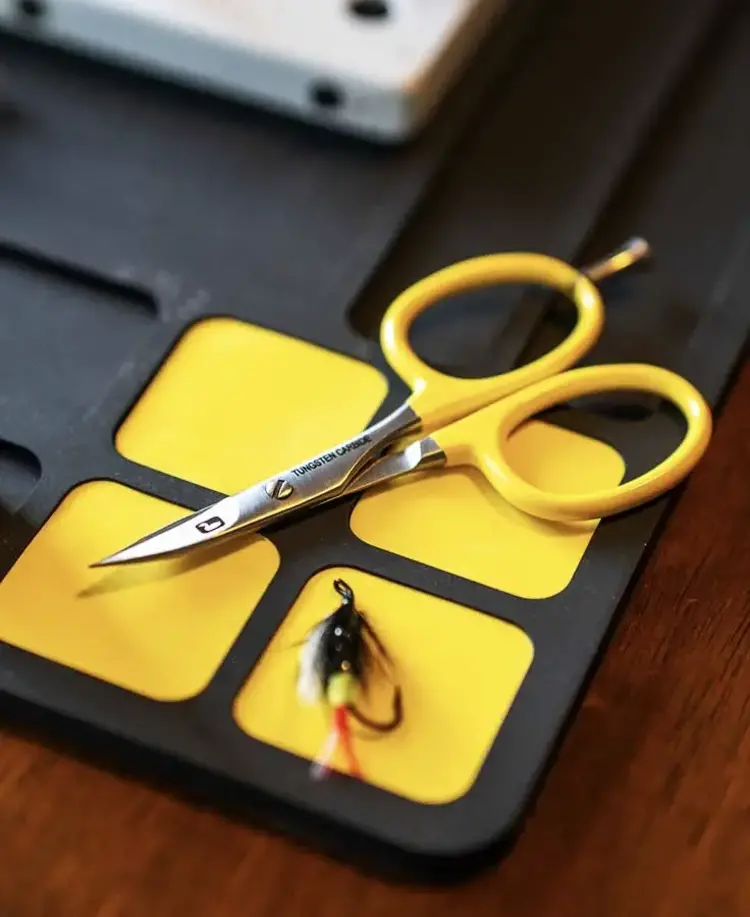 Loon Outdoor Loon Tungsten Carbide Curved All Purpose Scissors w/ Precision Peg