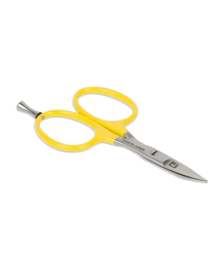 Loon Outdoor Loon Tungsten Carbide Curved All Purpose Scissors w/ Precision Peg