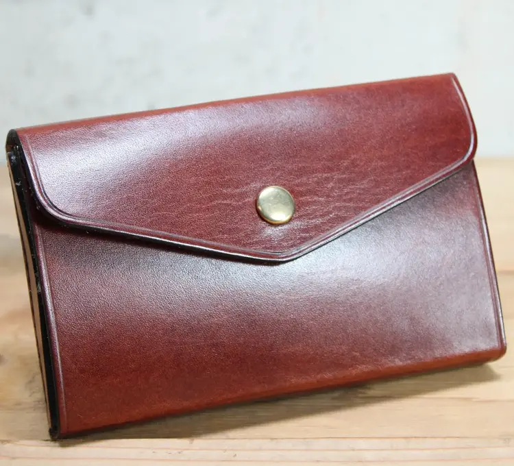 RW Leather Arne Mason Small Leather Fly Wallet By R.W. Leatherworks, British Brown