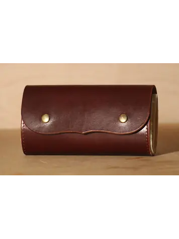 RW Leather Arne Mason Large Leather Fly Wallet By R.W. Leatherworks, British Brown