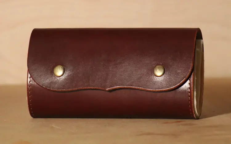RW Leather Arne Mason Large Leather Fly Wallet By R.W. Leatherworks, British Brown