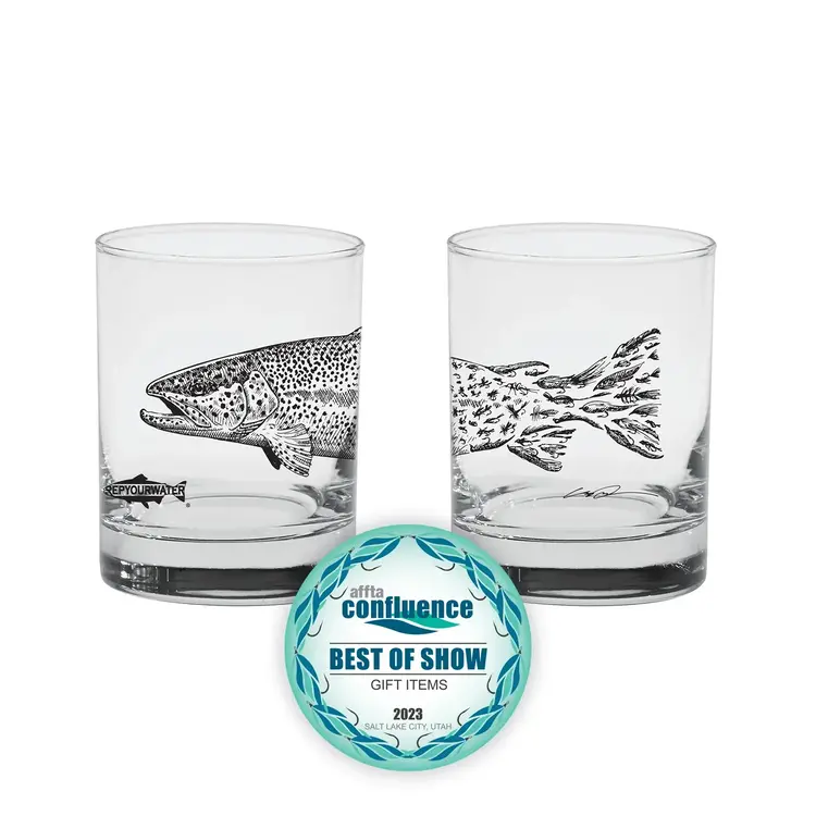 RepYourWater RepYourWater Rainbow Snacks Old Fashion Glass