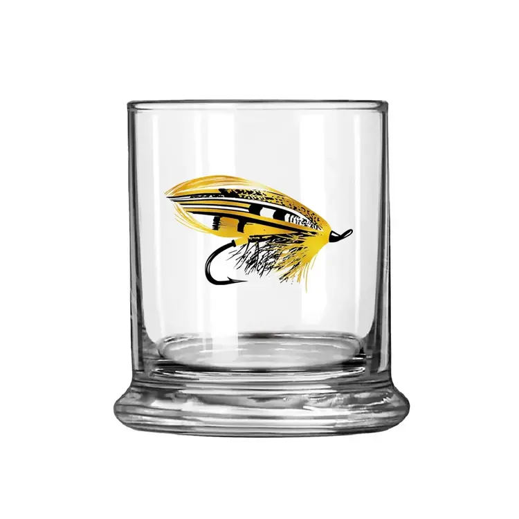RepYourWater RepYourWater Metallic Print Salmonfly Old Fashion Glass