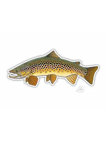 Casey Underwood Casey Underwood Fish sticker Brown Trout