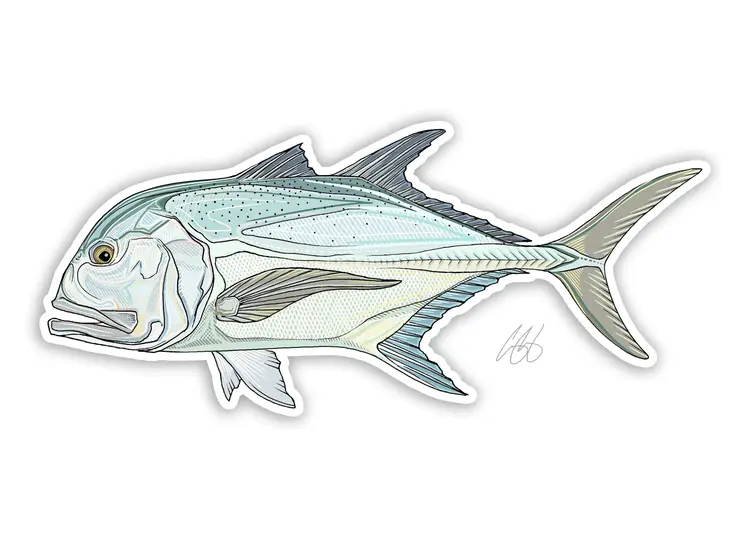 Casey Underwood Casey Underwood Fish sticker Giant Trevally